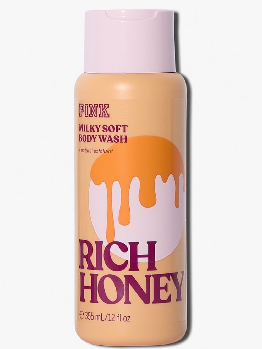 PINK Victoria's Secret Rich Honey Milky Soft Body Wash 12oz NEW